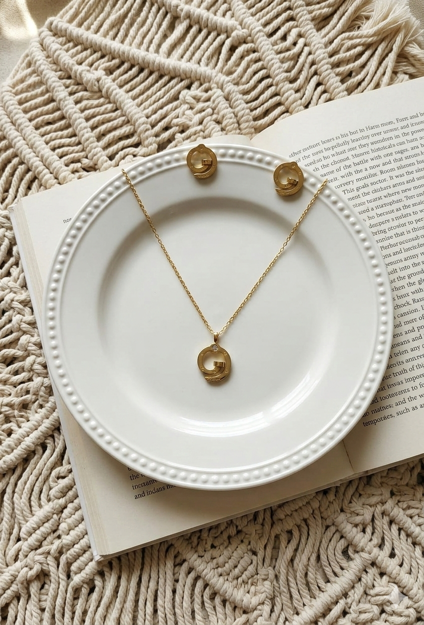 Tier Earring and Necklace Set