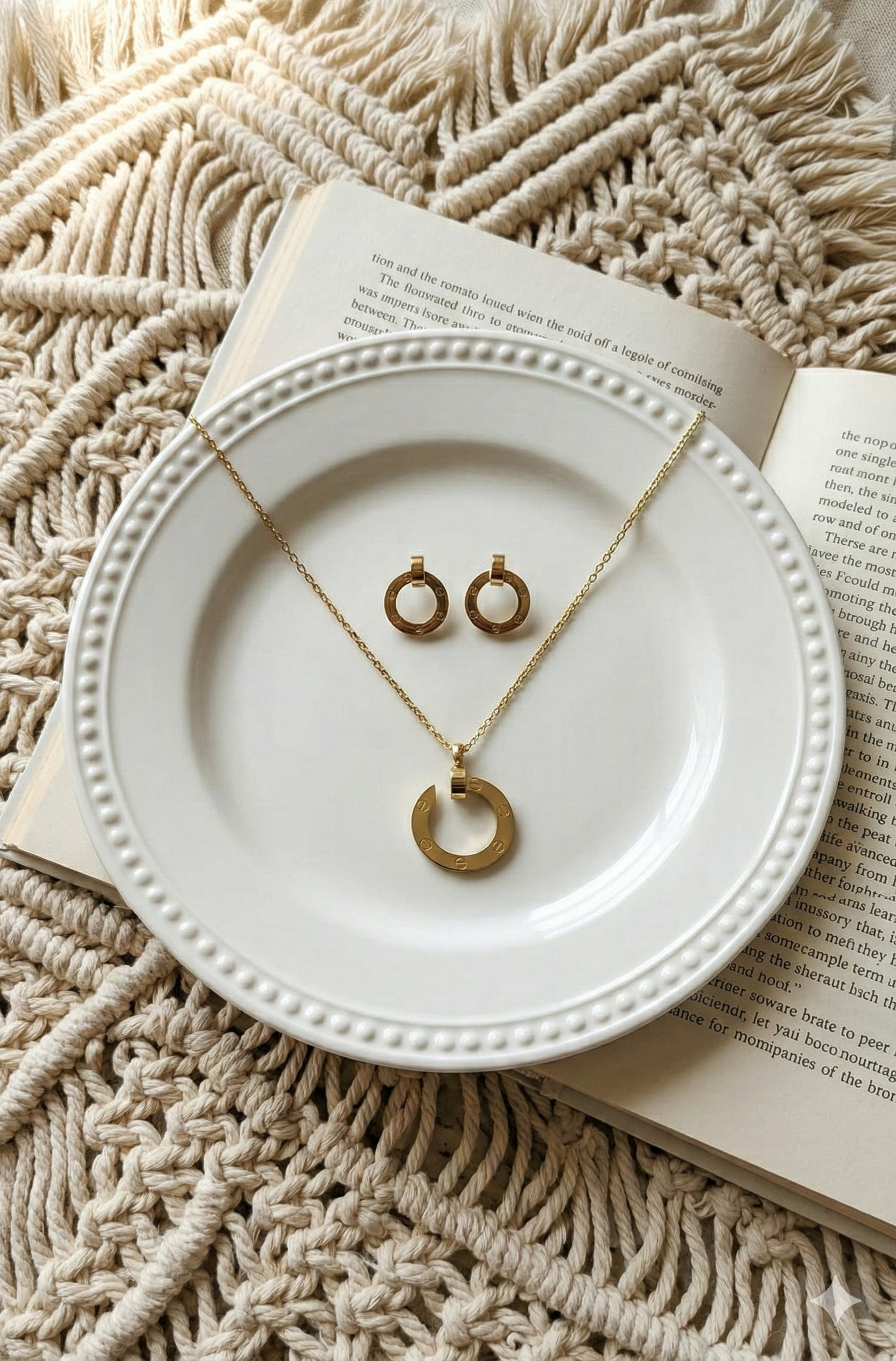 Tier Earring and Necklace Set