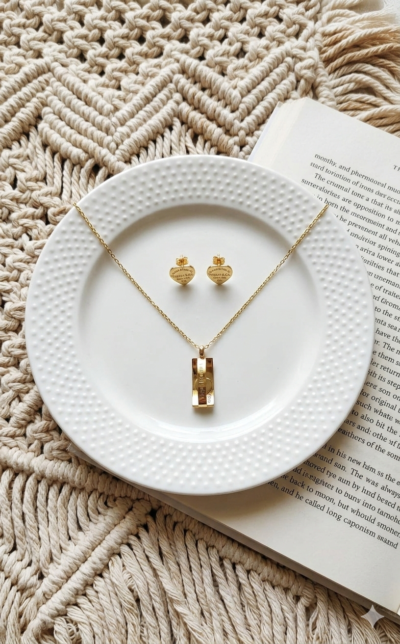 Tiffany Earring and Necklace Set
