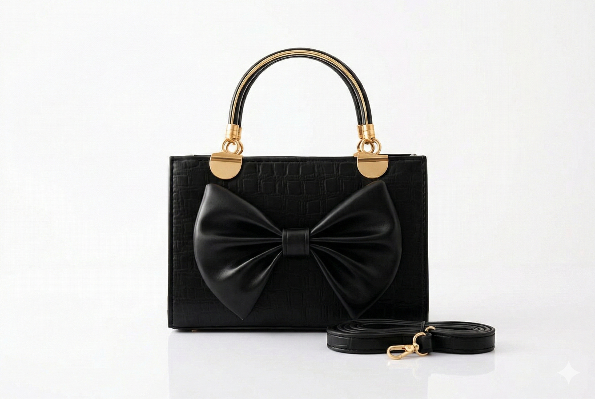 Crockadile Handbag Silver