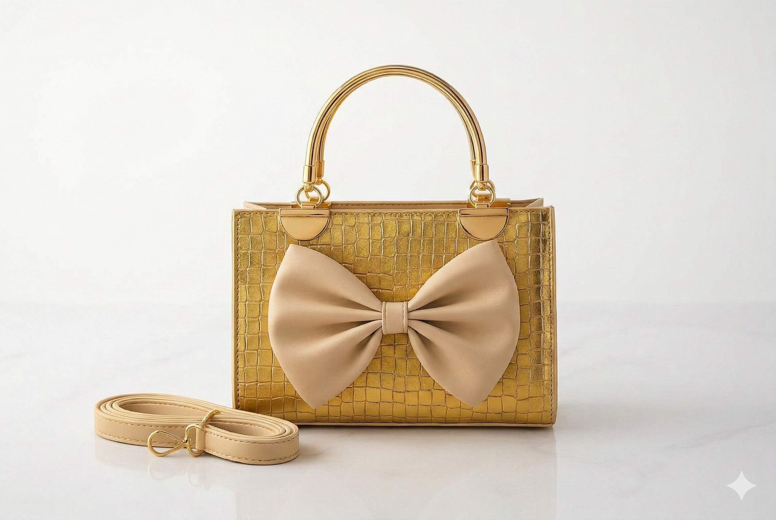 Crockadile Handbag Silver