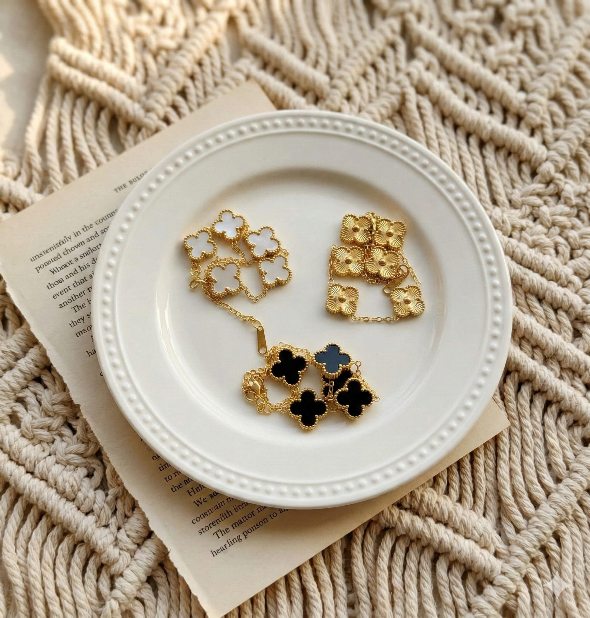 Van Cleef Bracelet Set - 3 Pieces